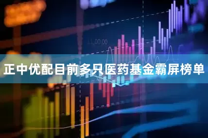 正中优配目前多只医药基金霸屏榜单