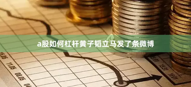 a股如何杠杆黄子韬立马发了条微博