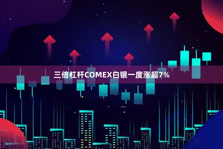 三倍杠杆　　COMEX白银一度涨超7%